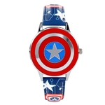 Disney Capitão América Escudo Relógio Flip Quartz Assista Marvel Boy Child Table Student Gift 218