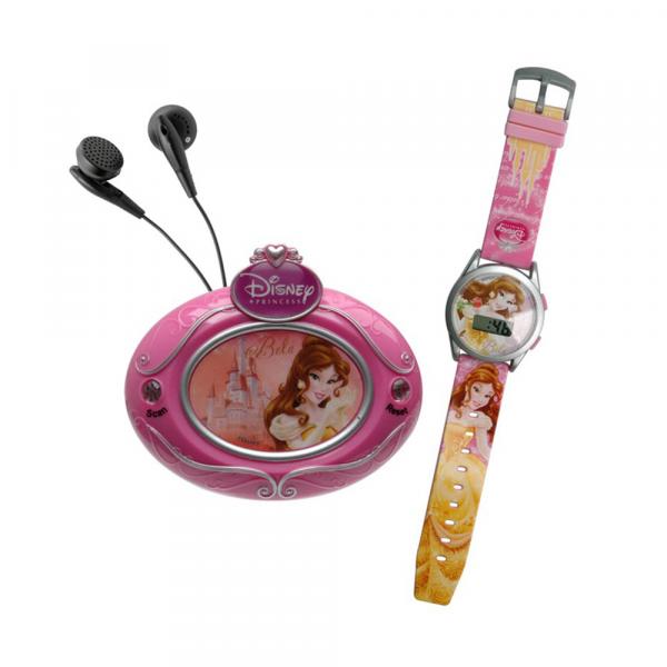 Disney - Conjunto de Rádio FM e Relógio Digital Bela - Candide - Princesas Disney