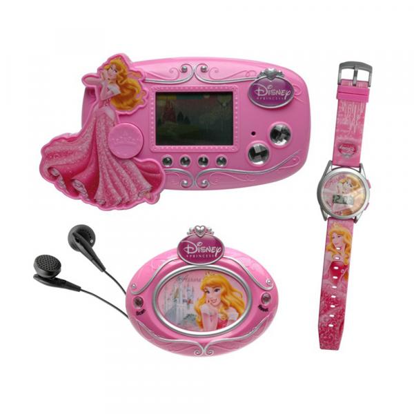 Disney - Conjunto de Rádio FM, Minigame e Relógio Digital Bela Adormecida - Candide - Princesas Disney