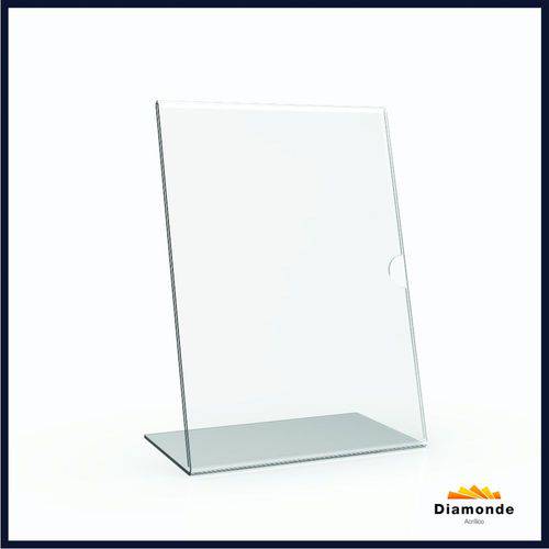 Display Acrilico A4 de Mesa Vertical - Kit 5 Peças - 31.21