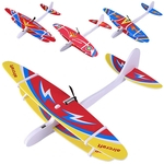 REM DIY Biplane Glider Foam Desenvolvido plano do vôo elétrico recarregável de aeronaves modelo de ciência brinquedos educativos para crianças cor aleatória RC Airplane Model