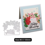 Niceday DIY Etch Aço Carbono corte morre Scrapbook / Envelope Lace Lace / convite