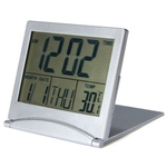 Dobrável LCD Despertador Digital Calendário Eletrônico Termômetro Mini Relógio De Mesa