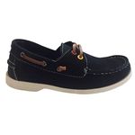 Docksider Laroche Tecido E Couro Preto