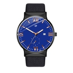 Dos homens rel¨®gio de pulso de luxo rel¨®gios Quartz Rel¨®gio de a?o inoxid¨¢vel Casual Assista