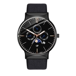 Dos homens rel¨®gio de pulso de luxo rel¨®gios Quartz Rel¨®gio de a?o inoxid¨¢vel Casual Assista