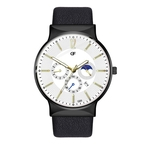 Dos homens rel¨®gio de pulso de luxo rel¨®gios Quartz Rel¨®gio de a?o inoxid¨¢vel Casual Assista