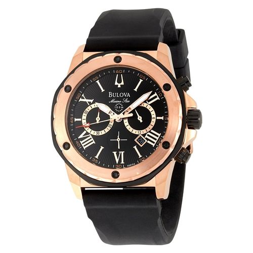 Dourado Bulova Marine Star Chronograph Wb30873p