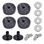 Drumset Kit Accessories Cymbal Stand Felts Clutch Felts Hi Hat Cup Felts Cymbal Wing Nuts Cymbal sleeve and metal seals replacement