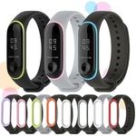 Duas Cores Silicone Strap Cor Sports Pulseira De Substituição Moda Waterproof