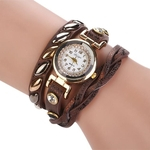 Duoya Modo Femmes Casual Pulseira En Cuir Montre-Pulseira Femmes Robe CO