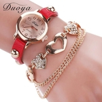 Duoya Modo Femmes Casual Pulseira En Cuir Montre-Pulseira Femmes Robe RD