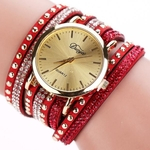 Duoya Modo Femmes Casual Pulseira En Cuir Montre-Pulseira Femmes Robe RD