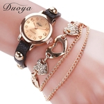 Duoya Modo Femmes Casual Pulseira En Cuir Montre-Pulseira Femmes Robe