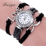 Duoya Modo Femmes Casual Pulseira En Cuir Montre-Pulseira Femmes Robe