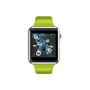 E- Watch Relógio Inteligente com Função Celular e Notificações Via Bluetooth - Pulseira Verde