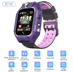 E19 Relógio de posicionamento infantil Relógio inteligente por telefone IP67 À prova d 'água Detecção de temperatura corporal Lanterna com economia de energia