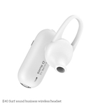 E40 negócios Bluetooth headset Bluetooth 4.2 headset wireless headset música mini-mono