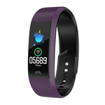 Ecrã a cores F6 Smart pulseira pulseira de monitoramento da frequência cardíaca