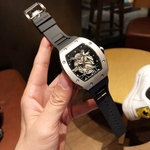 Edição 40 milímetros de luxo limitada relógio mecânico, rm027 estrela high-end dos homens assistir com casca de fibra de carbono relógio esportivo de moda