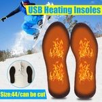 Eficiente 1 Par USB Aquecido Sapato Confortável Macio Fiapo Elétrico Palmilhas de Calçado Aquecedor de Inverno Esportes Ao Ar Livre Pés Palmilhas de Aquecimento