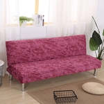 Capa de sofa Elastic Estações Universal Plush Sofá-cama tampa dobrável do assento Slipcover Couch Protector