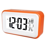 Electrónico Alarme Relógio de iluminação luminoso Grande Touch Screen LCD relógio relógio