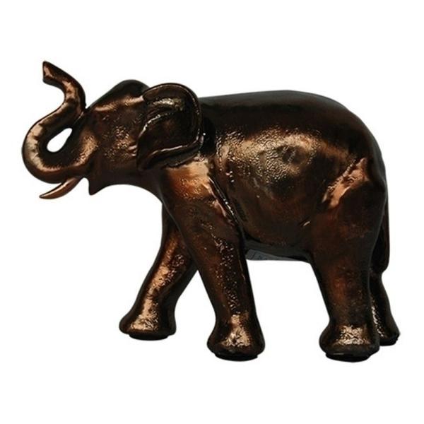 Elefante Decorativo de Resina - 15x6.5x10.5 Cm - Btc Decor