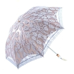 Elegant women embroidery lace umbrella girls summer sunny and rainy umbrellas portable parasol mujer parapluie parasol