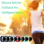 Elegante substitui??o Watch Band Para TicWatch Pro Assista Silicone Assista