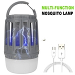 2 em 1 3.7V USB de carregamento LED do assassino do mosquito da lâmpada para iluminação exterior