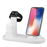 3 em 1 doca de carregamento Suporte para iPhone Samsung suporte de carga da estação de Apple Watch Airpods