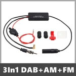 3 em 1 Rádio Do Carro FM AM DAB Antena Receptor de Sinal DAB Amplificador Aéreo Booster com Anel Magnético para Veículo Marítimo