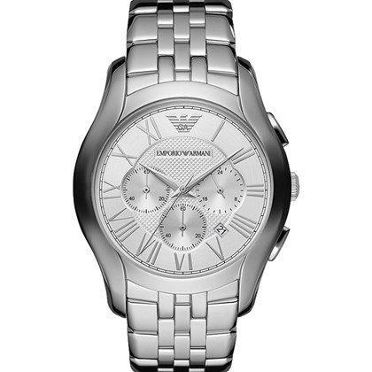 Emporio Armani Classic Chronograph Silver Dial Mens Watch