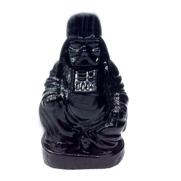 Enfeite Decorativo Personalizado Resina Darth Buda Cor Preto - Maisaz