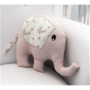 Enfeite Elefante Floral Rosa