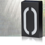 Entrar Solar Power LED Light House Hotel Porta Endere?o Plaque N¨²mero Digits Placa A