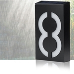 Entrar Solar Power LED Light House Hotel Porta Endere?o Plaque N¨²mero Digits Placa I