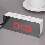 Espelho LED Relógio Digital Clock Snooze Mostrar Tempo Noite Led Luz Tabela desktop despertador Despertador