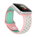 Esportes Silicone Watch Band Para Apple Watch 38/42 milímetros, Strap substituição Para iWatch