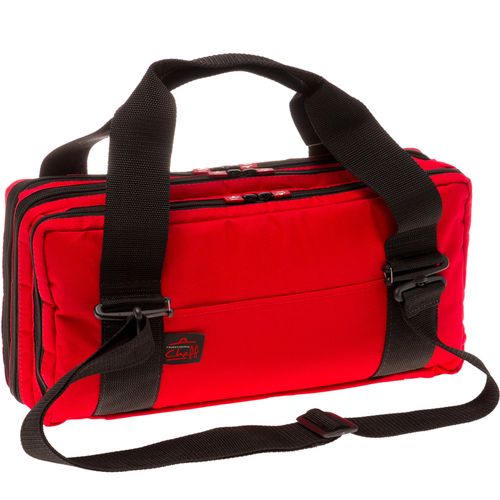 Estojo Chef para Facas e Utensílios 16 Bolsos - VERMELHO