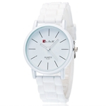 Estudantes do sexo masculino se??o feminina e fresco prego fino de silicone Assista F-011 Silicone Strap Branco