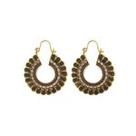 Ethnic Ear gravado Stud Classy Feminino Brincos Mulheres elegantes Eardrop