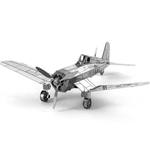 F4U Corsairs Fighter 3D Puzzle de metal de alta qualidade MIni DIY modelo de quebra-cabeças de corte a laser brinquedos educativos para adultos criança crianças