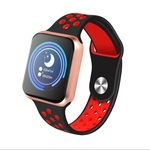 F98 relógio inteligente Cardíaca Pressão Arterial Passo Sports Bluetooth Monitor Contagem Duplo Cor do bracelete