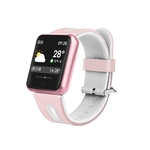 Faixa de relógio P68 inteligente IP68 monitor de pressão arterial frequência cardíaca dinâmico smartwatch impermeável para relógio iPhone Android Saúde Sport