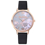 FANTEEDA FD151 Mulheres Rose Gold Quartz Strap rel¨®gio de pulso Moda Casual