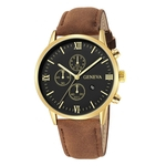 Fashion Geneva Men Date Alloy Case Synthetic Leather Analog Quartz Sport Watch