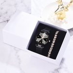 Fashion Luxury Gold Bracelet Multi-Edge Dial Women's Quartz Watch Gift Set