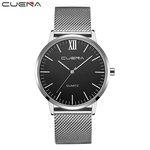 Fashion Men Crystal Stainless Steel Analog Quartz Wrist Watch Bracelet